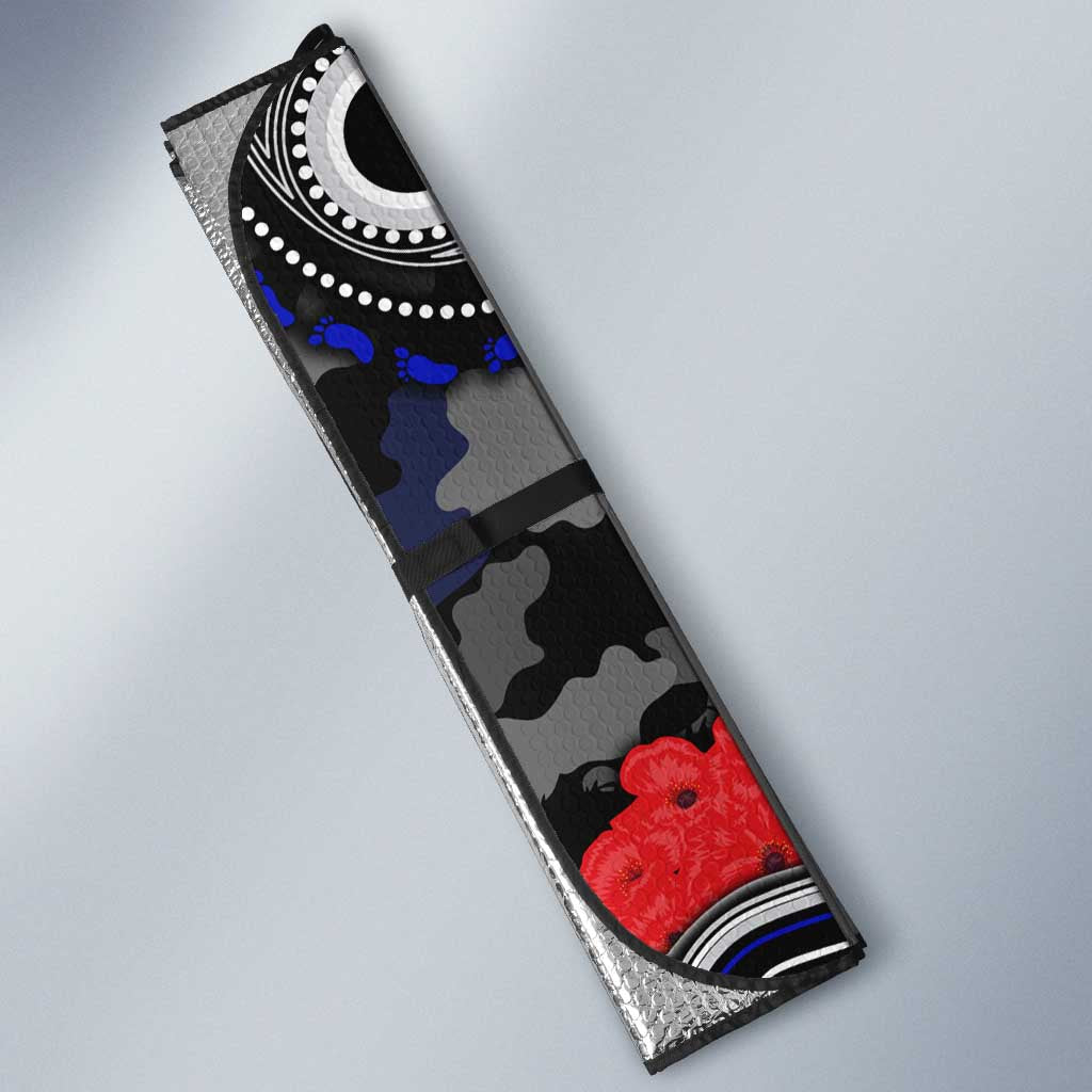 ANZAC Day Canterbury Bankstown Bulldogs Auto Sun Shade Military Memorial Aboriginal Indigenous Art