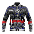 ANZAC Day Canterbury Bankstown Bulldogs Baseball Jacket Military Memorial Aboriginal Indigenous Art