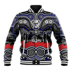 ANZAC Day Canterbury Bankstown Bulldogs Baseball Jacket Military Memorial Aboriginal Indigenous Art