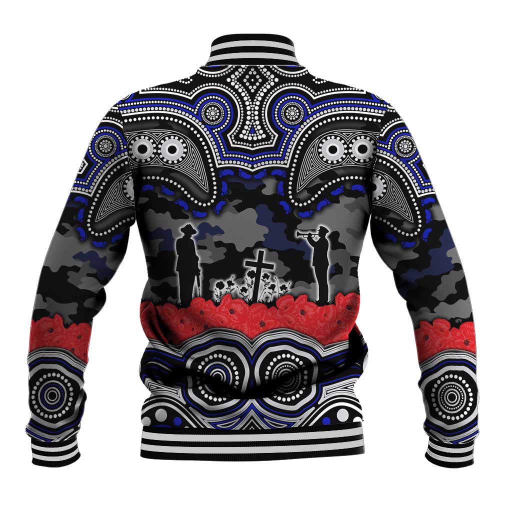 ANZAC Day Canterbury Bankstown Bulldogs Baseball Jacket Military Memorial Aboriginal Indigenous Art