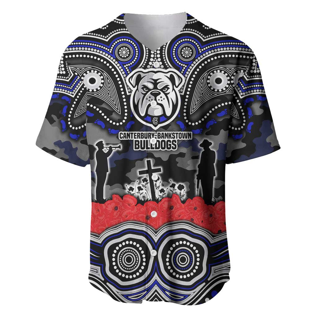 ANZAC Day Canterbury Bankstown Bulldogs Baseball Jersey Military Memorial Aboriginal Indigenous Art