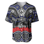 ANZAC Day Canterbury Bankstown Bulldogs Baseball Jersey Military Memorial Aboriginal Indigenous Art