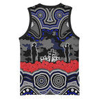 ANZAC Day Canterbury Bankstown Bulldogs Basketball Jersey Military Memorial Aboriginal Indigenous Art