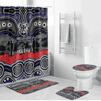 ANZAC Day Canterbury Bankstown Bulldogs Bathroom Set Military Memorial Aboriginal Indigenous Art