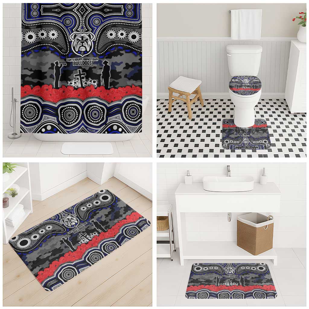 ANZAC Day Canterbury Bankstown Bulldogs Bathroom Set Military Memorial Aboriginal Indigenous Art