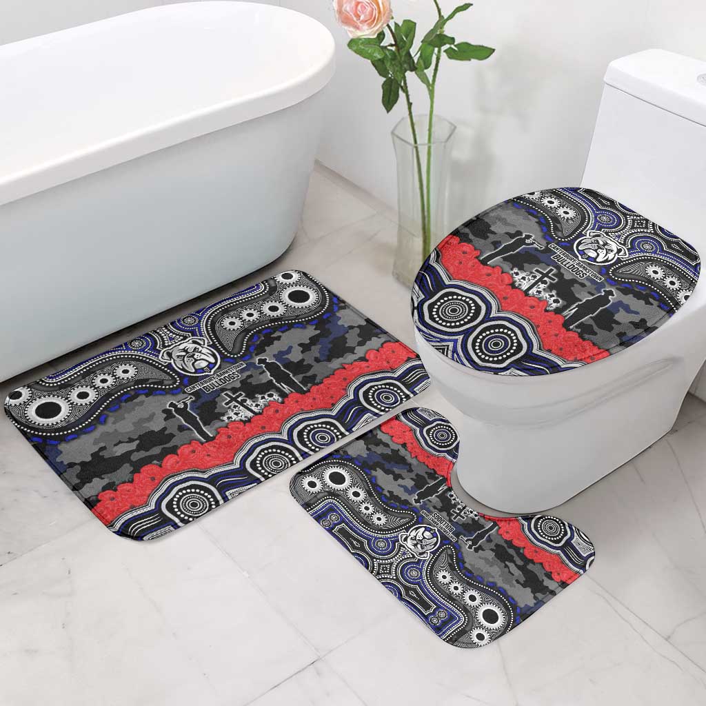 ANZAC Day Canterbury Bankstown Bulldogs Bathroom Set Military Memorial Aboriginal Indigenous Art