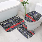 ANZAC Day Canterbury Bankstown Bulldogs Bathroom Set Military Memorial Aboriginal Indigenous Art