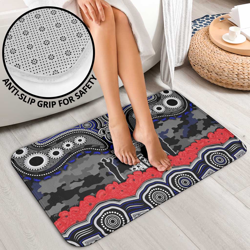 ANZAC Day Canterbury Bankstown Bulldogs Bathroom Set Military Memorial Aboriginal Indigenous Art