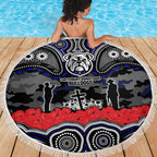 ANZAC Day Canterbury Bankstown Bulldogs Beach Blanket Military Memorial Aboriginal Indigenous Art