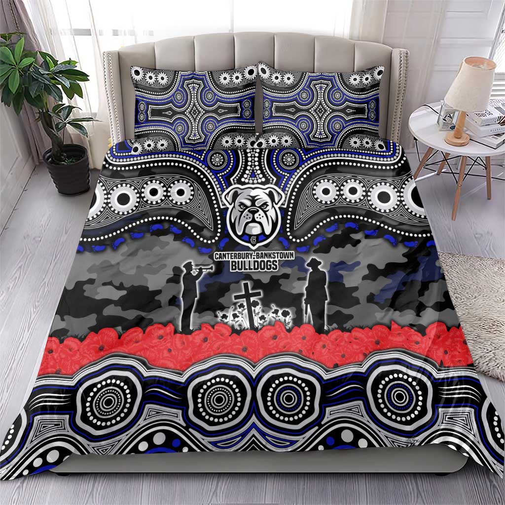 ANZAC Day Canterbury Bankstown Bulldogs Bedding Set Military Memorial Aboriginal Indigenous Art