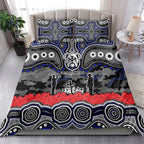 ANZAC Day Canterbury Bankstown Bulldogs Bedding Set Military Memorial Aboriginal Indigenous Art