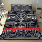 ANZAC Day Canterbury Bankstown Bulldogs Bedding Set Military Memorial Aboriginal Indigenous Art