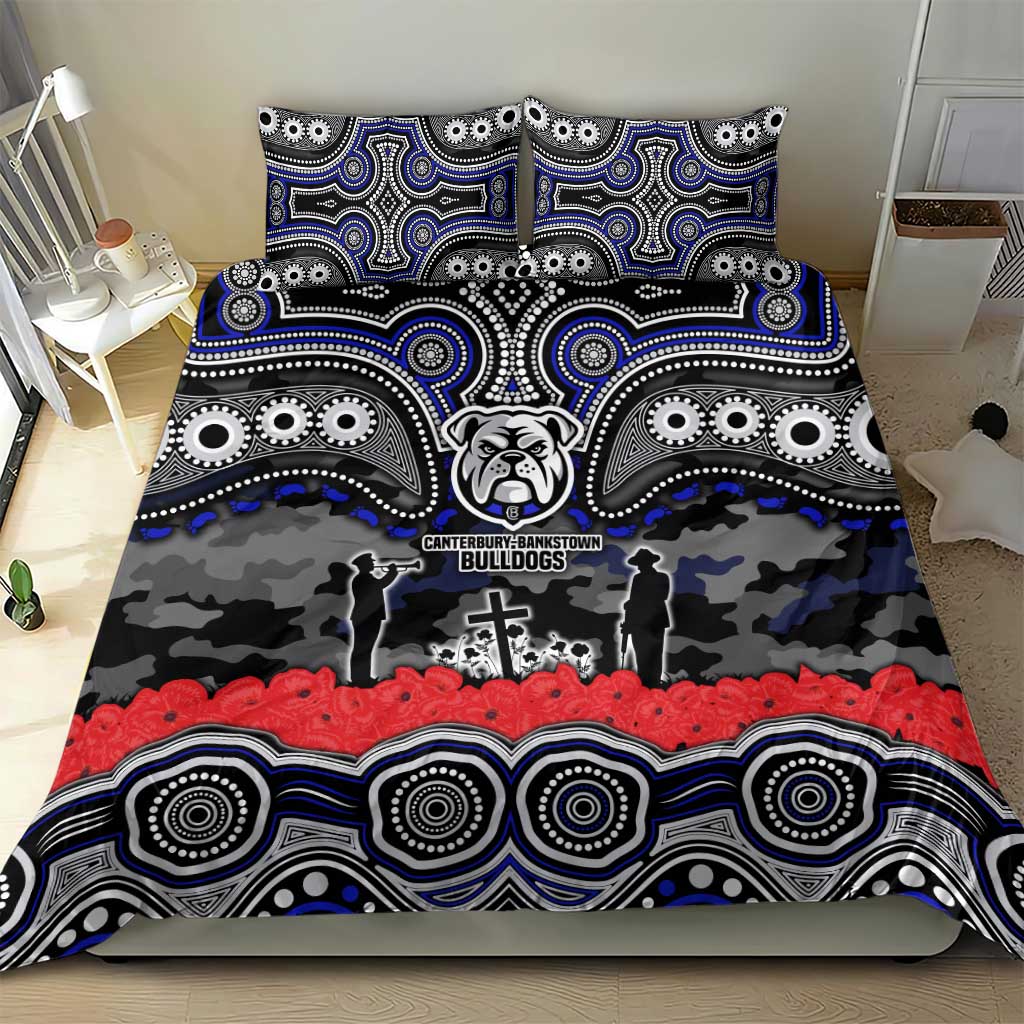 ANZAC Day Canterbury Bankstown Bulldogs Bedding Set Military Memorial Aboriginal Indigenous Art