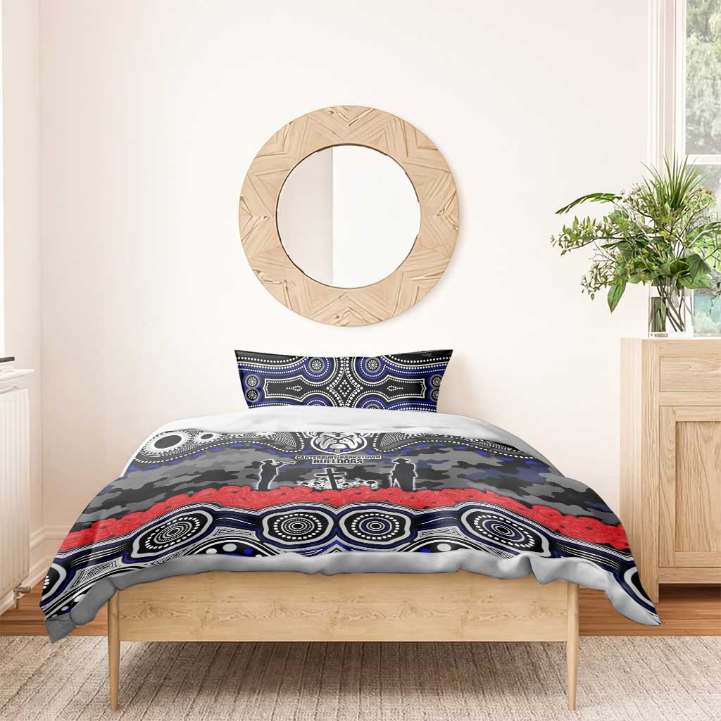 ANZAC Day Canterbury Bankstown Bulldogs Bedding Set Military Memorial Aboriginal Indigenous Art