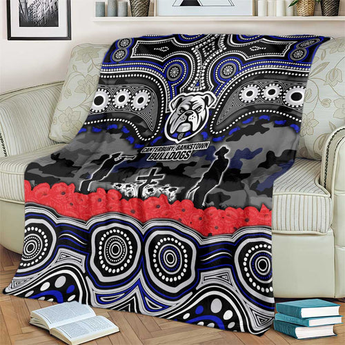 ANZAC Day Canterbury Bankstown Bulldogs Blanket Military Memorial Aboriginal Indigenous Art