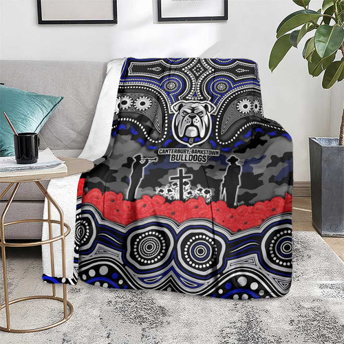 ANZAC Day Canterbury Bankstown Bulldogs Blanket Military Memorial Aboriginal Indigenous Art