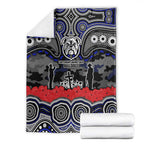 ANZAC Day Canterbury Bankstown Bulldogs Blanket Military Memorial Aboriginal Indigenous Art