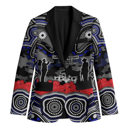 ANZAC Day Canterbury Bankstown Bulldogs Blazer Military Memorial Aboriginal Indigenous Art