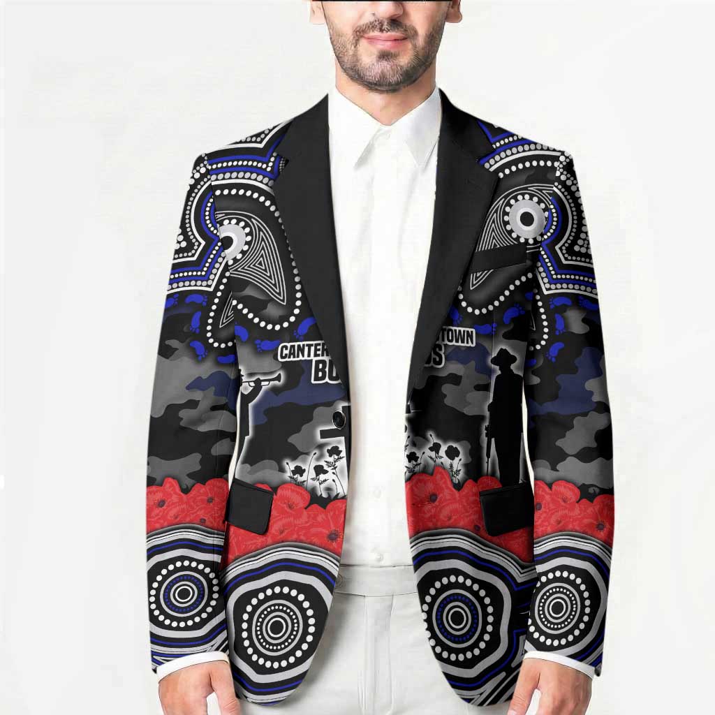 ANZAC Day Canterbury Bankstown Bulldogs Blazer Military Memorial Aboriginal Indigenous Art