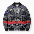 ANZAC Day Canterbury Bankstown Bulldogs Bomber Puffer Jacket Military Memorial Aboriginal Indigenous Art