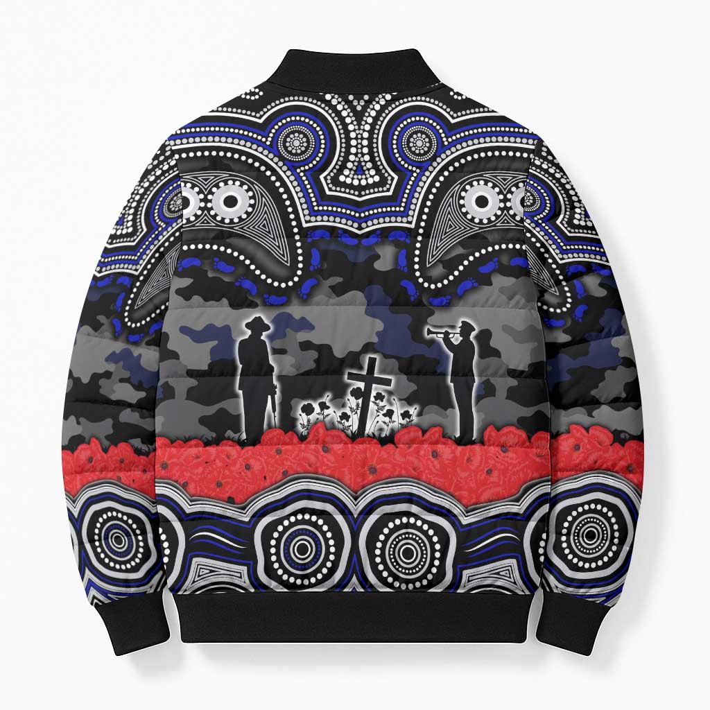 ANZAC Day Canterbury Bankstown Bulldogs Bomber Puffer Jacket Military Memorial Aboriginal Indigenous Art