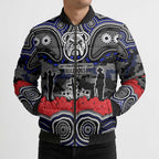 ANZAC Day Canterbury Bankstown Bulldogs Bomber Puffer Jacket Military Memorial Aboriginal Indigenous Art