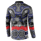 ANZAC Day Canterbury Bankstown Bulldogs Button Sweatshirt Military Memorial Aboriginal Indigenous Art