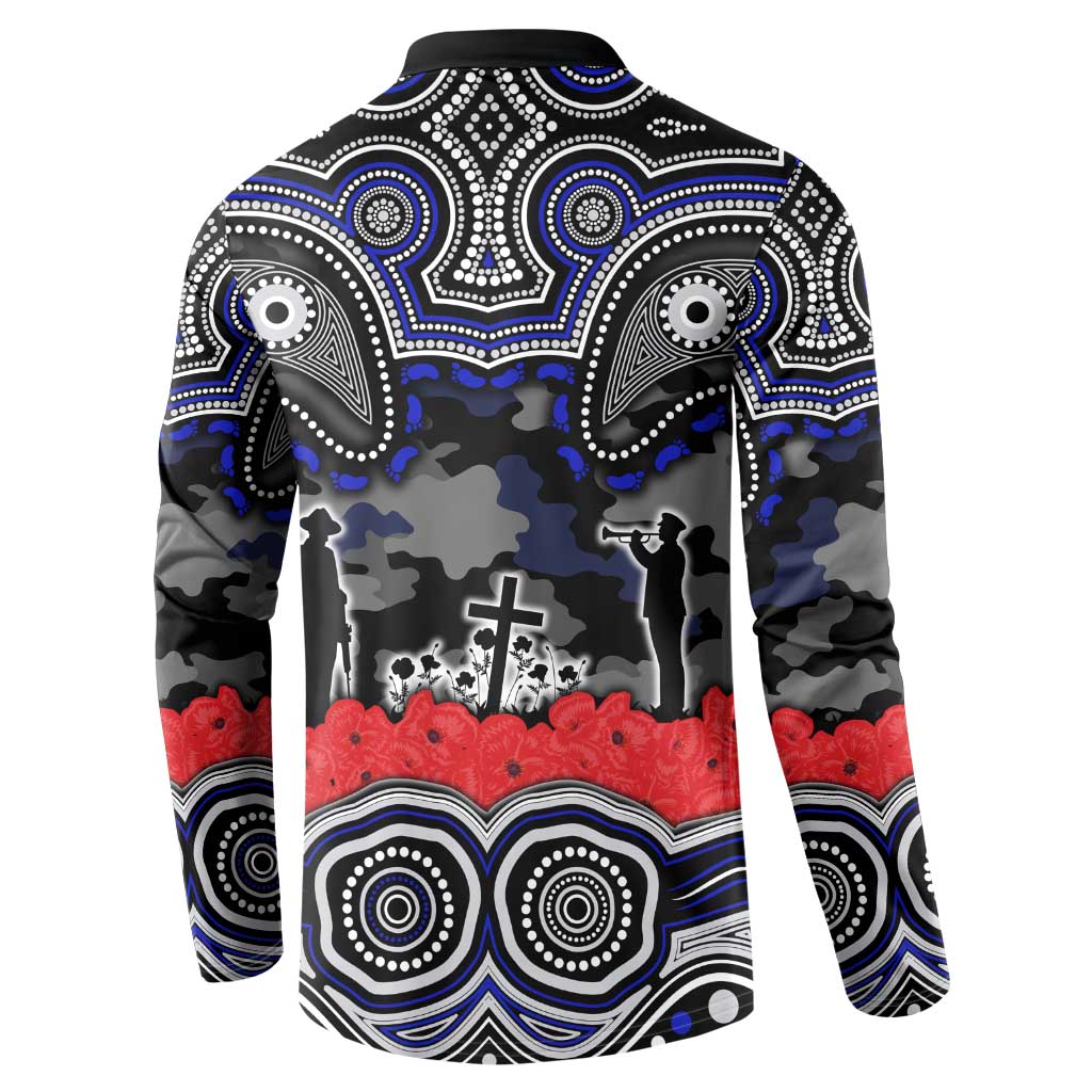 ANZAC Day Canterbury Bankstown Bulldogs Button Sweatshirt Military Memorial Aboriginal Indigenous Art