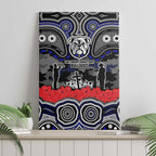 ANZAC Day Canterbury Bankstown Bulldogs Canvas Wall Art Military Memorial Aboriginal Indigenous Art