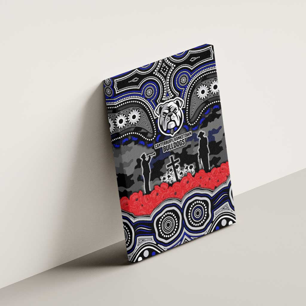 ANZAC Day Canterbury Bankstown Bulldogs Canvas Wall Art Military Memorial Aboriginal Indigenous Art
