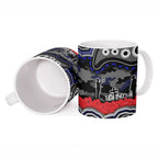 ANZAC Day Canterbury Bankstown Bulldogs Ceramic Mug Military Memorial Aboriginal Indigenous Art
