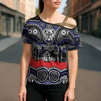 ANZAC Day Canterbury Bankstown Bulldogs Cross Shoulder Shirt Military Memorial Aboriginal Indigenous Art