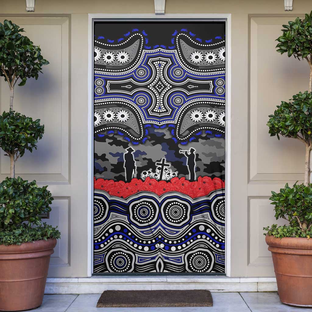 ANZAC Day Canterbury Bankstown Bulldogs Door Cover Military Memorial Aboriginal Indigenous Art