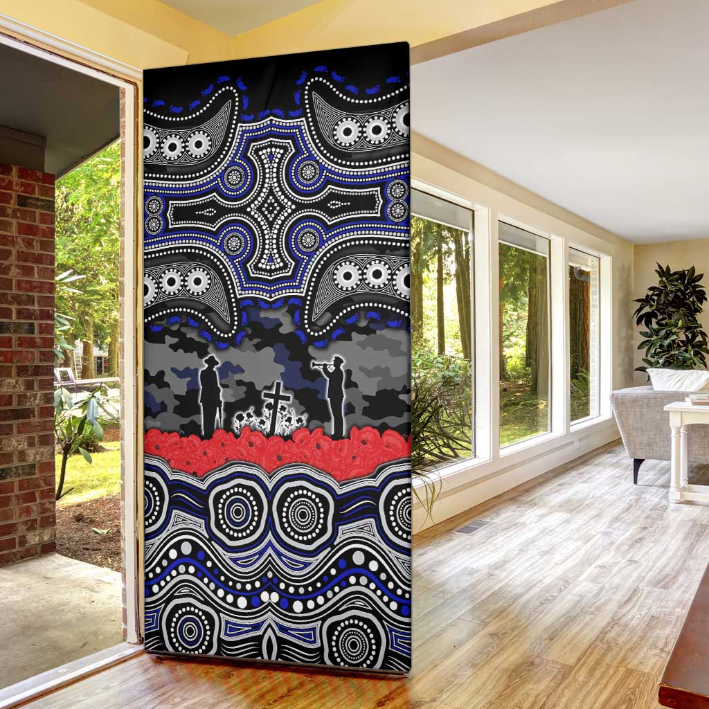 ANZAC Day Canterbury Bankstown Bulldogs Door Cover Military Memorial Aboriginal Indigenous Art