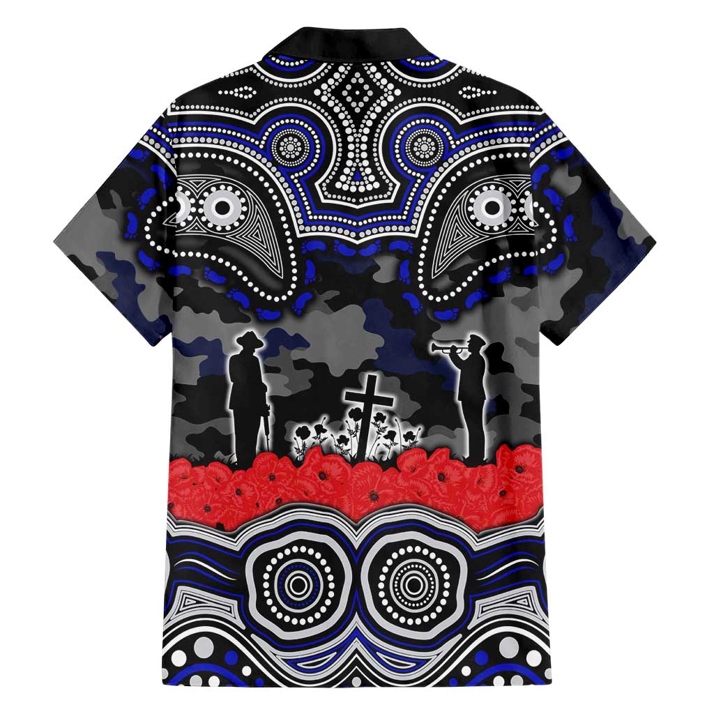 ANZAC Day Canterbury Bankstown Bulldogs Family Matching Puletasi and Hawaiian Shirt Military Memorial Aboriginal Indigenous Art