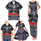 ANZAC Day Canterbury Bankstown Bulldogs Family Matching Tank Maxi Dress and Hawaiian Shirt Military Memorial Aboriginal Indigenous Art