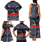 ANZAC Day Canterbury Bankstown Bulldogs Family Matching Tank Maxi Dress and Hawaiian Shirt Military Memorial Aboriginal Indigenous Art