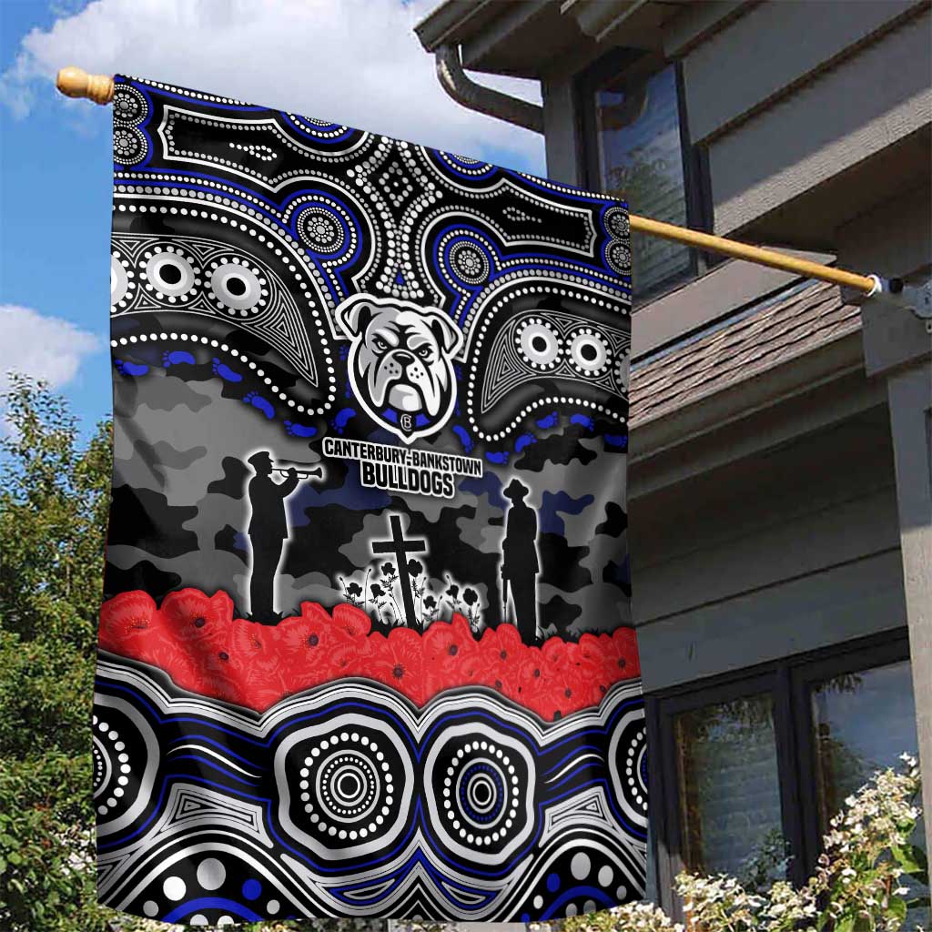 ANZAC Day Canterbury Bankstown Bulldogs Garden Flag Military Memorial Aboriginal Indigenous Art