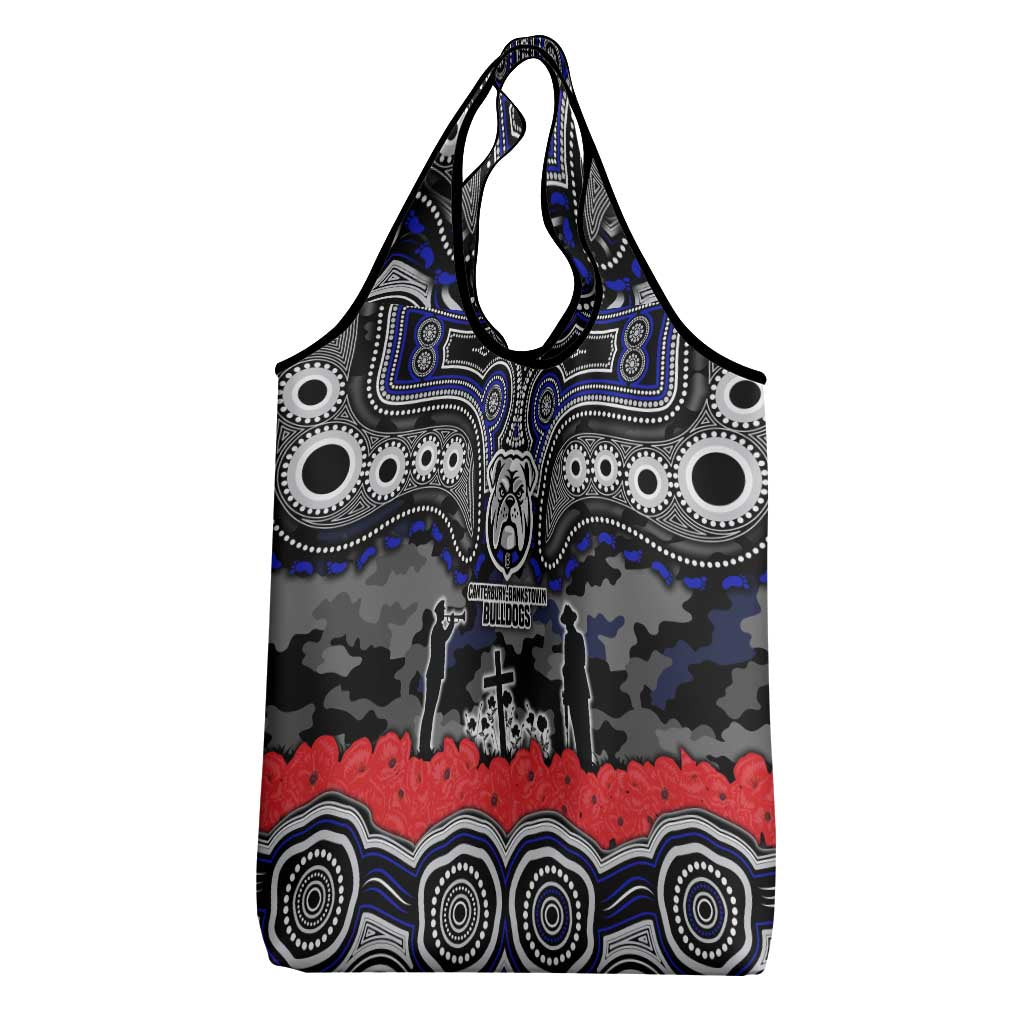 ANZAC Day Canterbury Bankstown Bulldogs Grocery Bag Military Memorial Aboriginal Indigenous Art