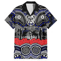 ANZAC Day Canterbury Bankstown Bulldogs Hawaiian Shirt Military Memorial Aboriginal Indigenous Art