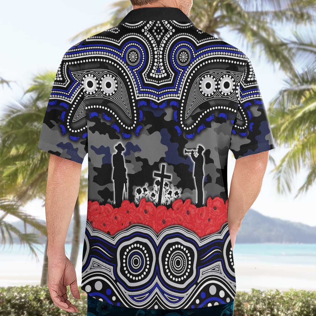 ANZAC Day Canterbury Bankstown Bulldogs Hawaiian Shirt Military Memorial Aboriginal Indigenous Art