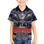 ANZAC Day Canterbury Bankstown Bulldogs Hawaiian Shirt Military Memorial Aboriginal Indigenous Art
