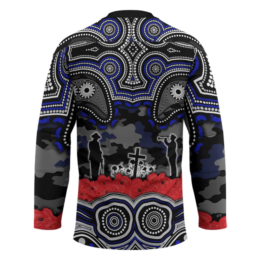 ANZAC Day Canterbury Bankstown Bulldogs Hockey Jersey Military Memorial Aboriginal Indigenous Art