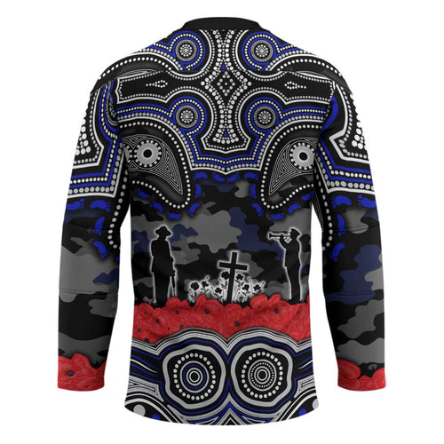 ANZAC Day Canterbury Bankstown Bulldogs Hockey Jersey Military Memorial Aboriginal Indigenous Art