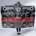 ANZAC Day Canterbury Bankstown Bulldogs Hooded Blanket Military Memorial Aboriginal Indigenous Art