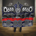ANZAC Day Canterbury Bankstown Bulldogs Hooded Blanket Military Memorial Aboriginal Indigenous Art