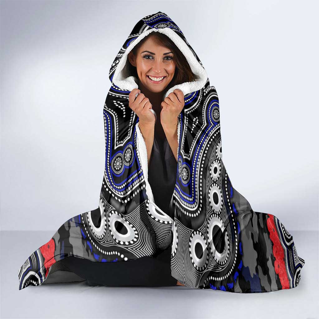 ANZAC Day Canterbury Bankstown Bulldogs Hooded Blanket Military Memorial Aboriginal Indigenous Art