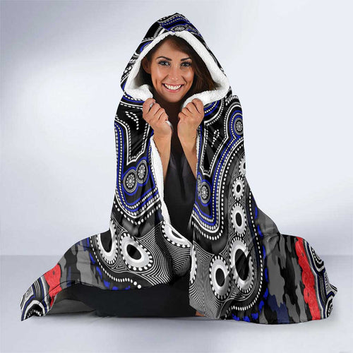 ANZAC Day Canterbury Bankstown Bulldogs Hooded Blanket Military Memorial Aboriginal Indigenous Art
