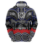 ANZAC Day Canterbury Bankstown Bulldogs Hoodie Military Memorial Aboriginal Indigenous Art
