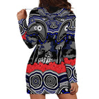 ANZAC Day Canterbury Bankstown Bulldogs Hoodie Dress Military Memorial Aboriginal Indigenous Art